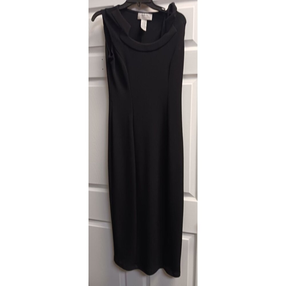 Giorgio Fiorlini Collections Black Dress Sleeveless Size 9/10 Classy Elegant